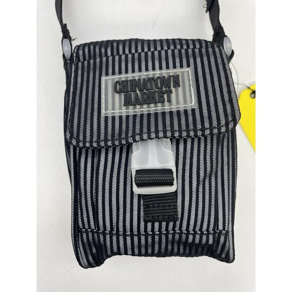 Chinatown Market Striped Small Reflective Accessory Cellphone Crossbody Mini Bag - Picture 1 of 10